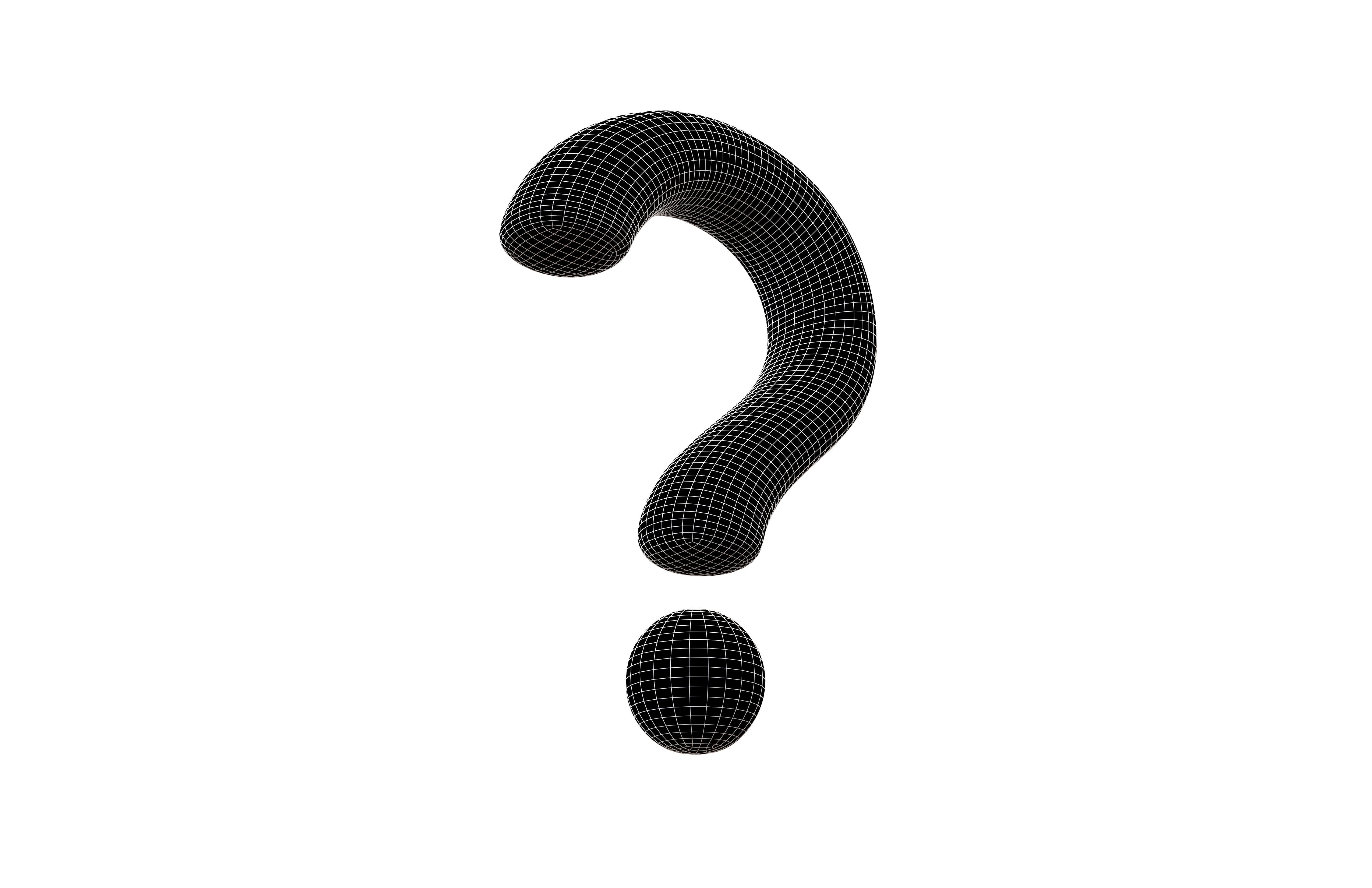 Question Mark Symbol V1 009 Low-poly 3D model_7