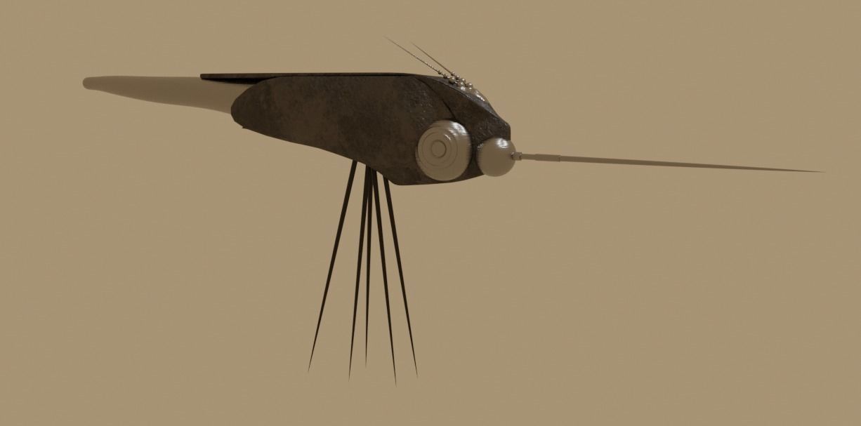 Dune Hunter Seeker Low-poly 3D model_4