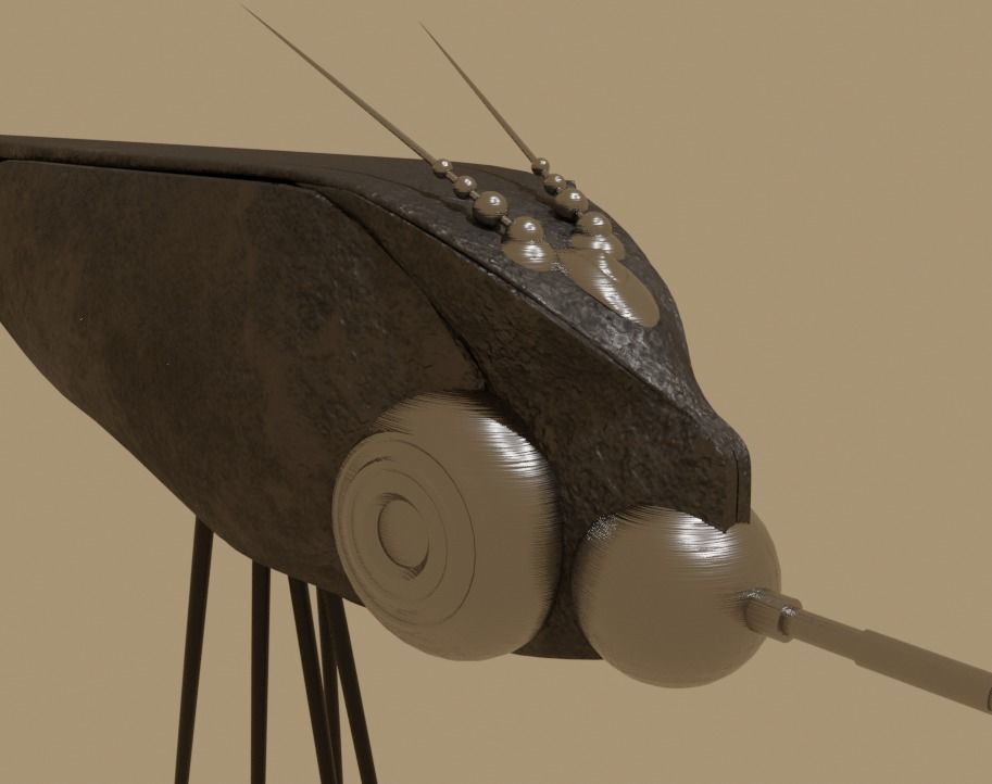 Dune Hunter Seeker Low-poly 3D model_8