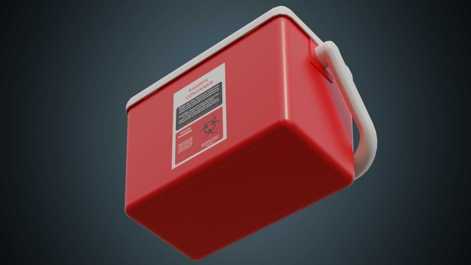 Needle Disposal 1 Basic Low-poly 3D model_4