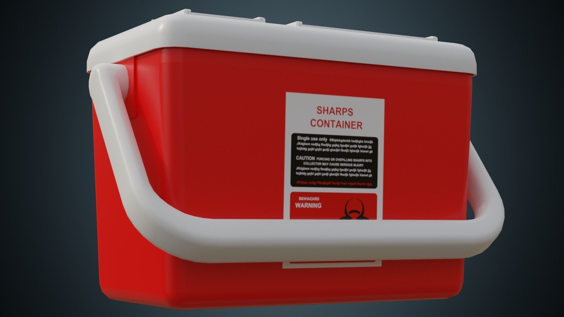 Needle Disposal 1 Basic Low-poly 3D model_3