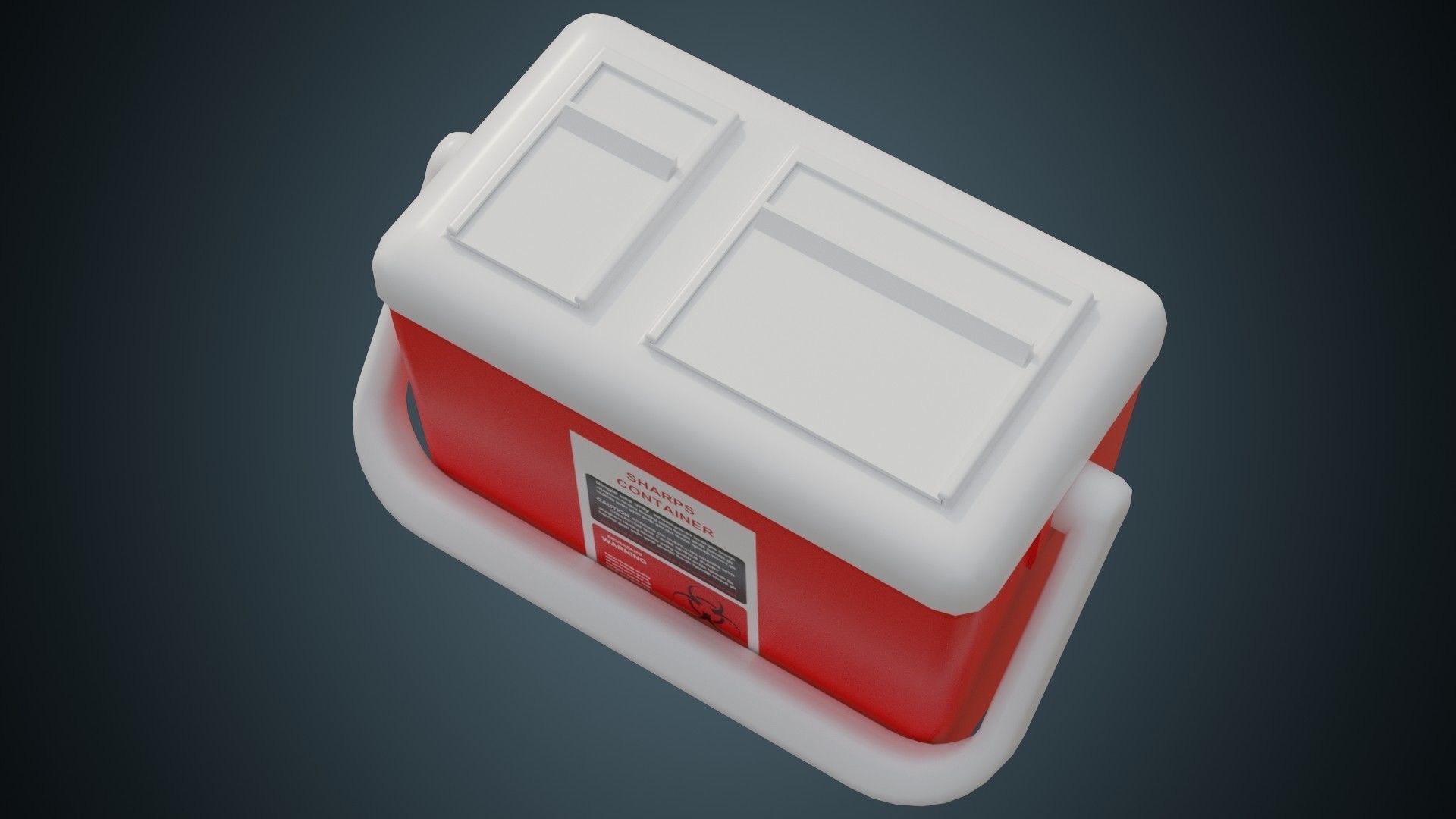 Needle Disposal 1 Basic Low-poly 3D model_2