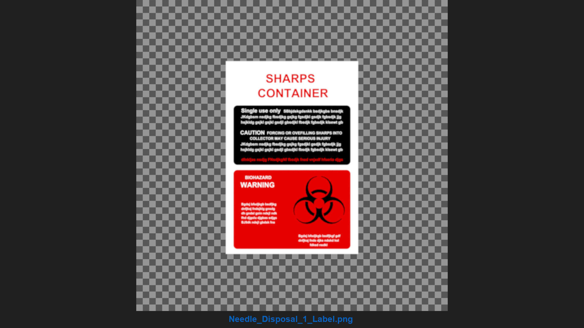 Needle Disposal 1 Basic Low-poly 3D model_7