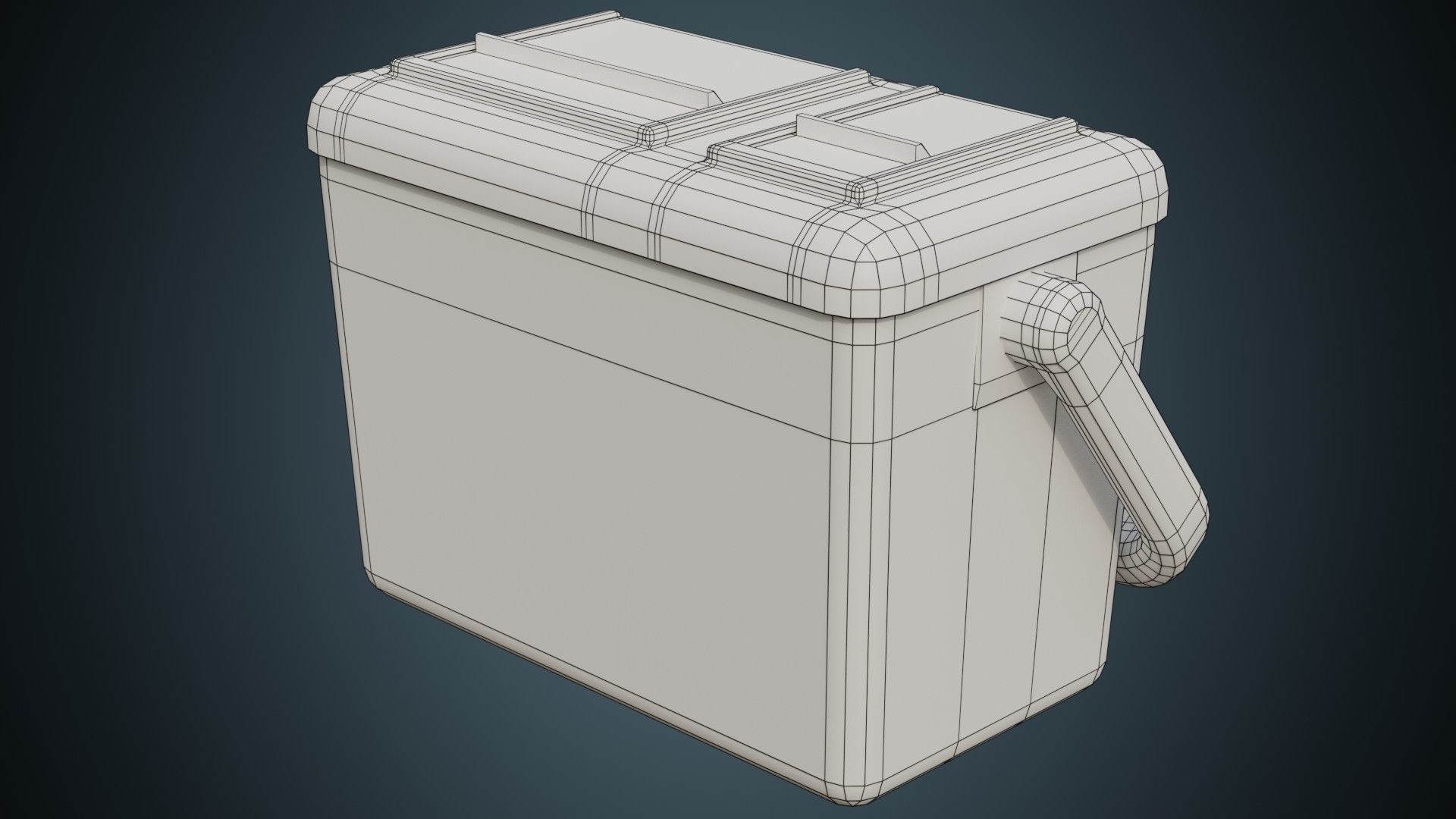 Needle Disposal 1 Basic Low-poly 3D model_5