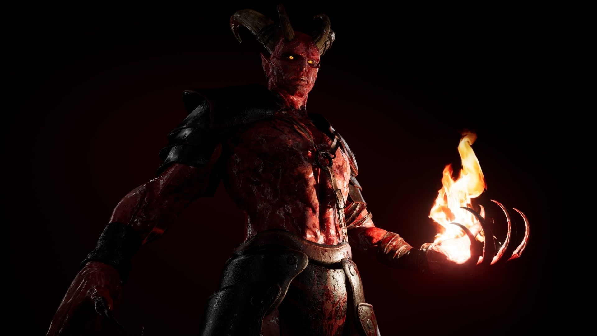 Demon Low-poly 3D model_6
