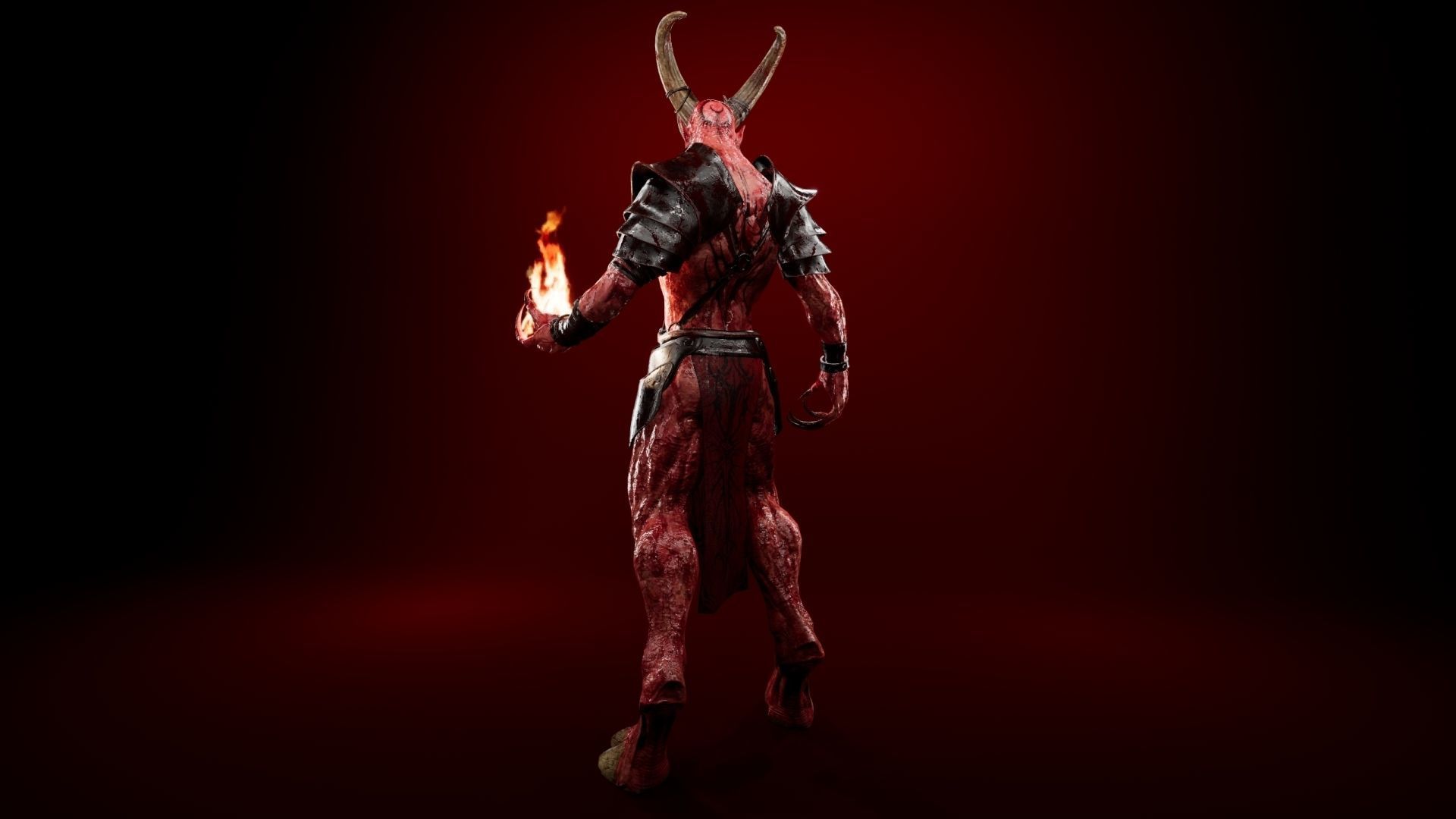 Demon Low-poly 3D model_3