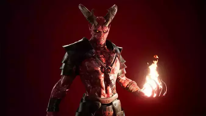 Demon Low-poly 3D model
