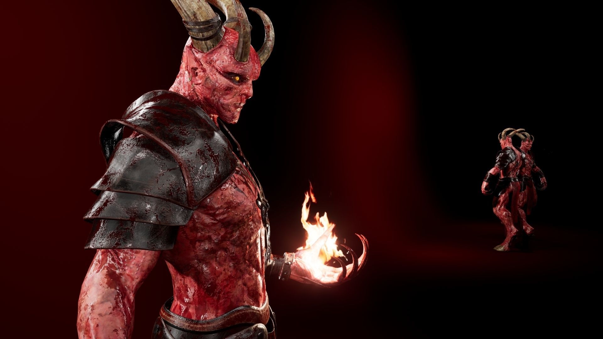 Demon Low-poly 3D model_9
