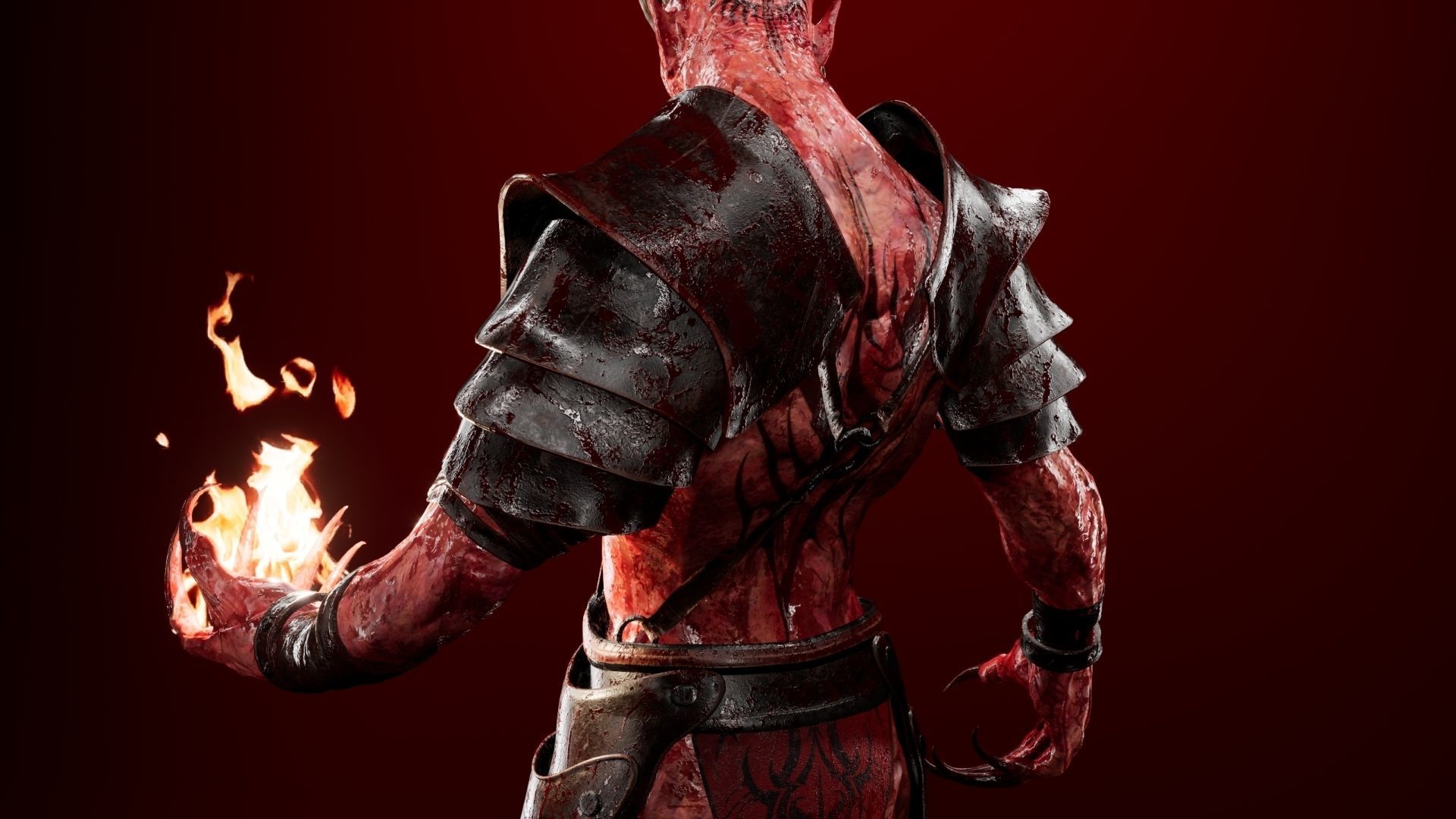 Demon Low-poly 3D model_12