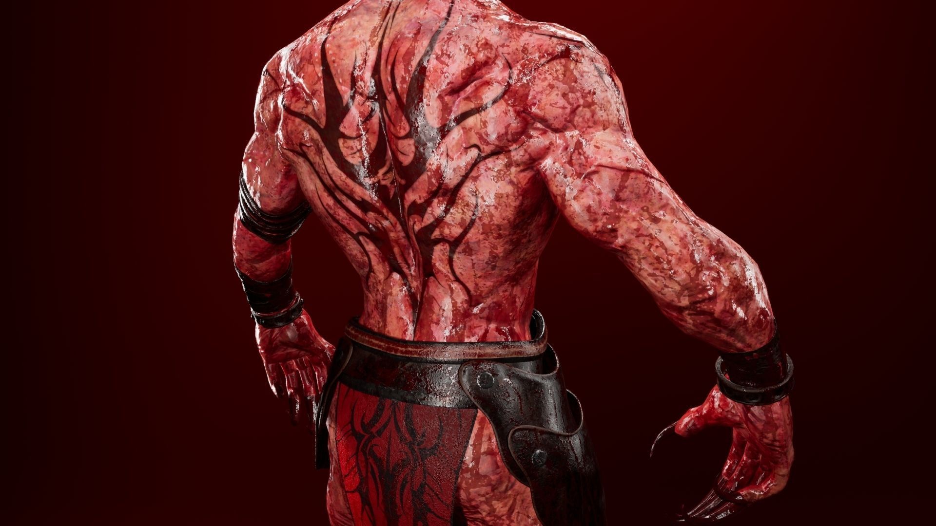 Demon Low-poly 3D model_14