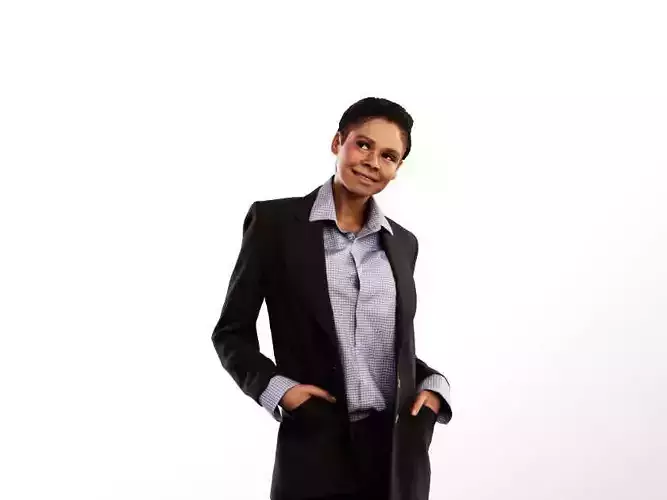 Rose 11754 - Standing Black Business Woman