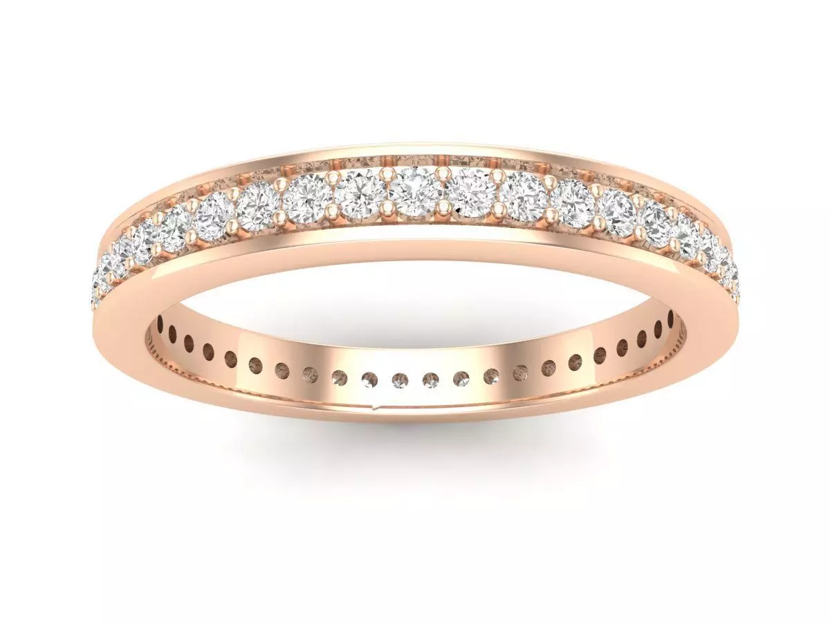 AV 482 Ladies Eternity Anniversary Stackable Ring Wedding Band 3D print model