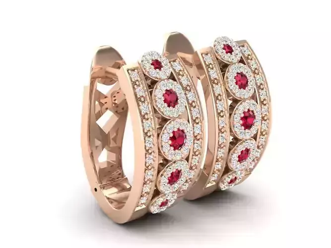 AV 484 Ladies Fashion Hoop Earrings
