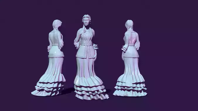 Girl NOMAD for casting 3D print model