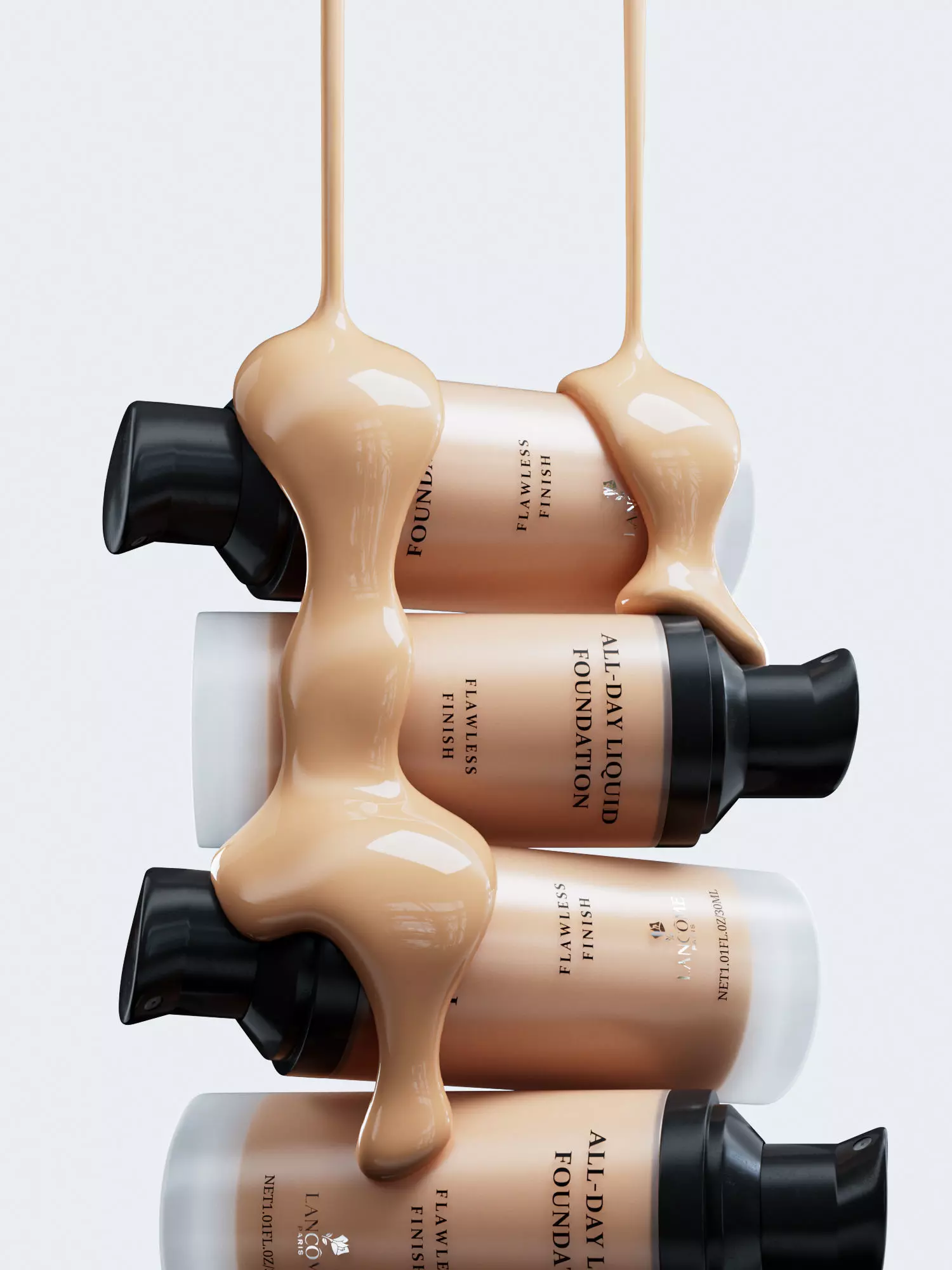 c4d foundation liquid dripping dynamic effect 3D model