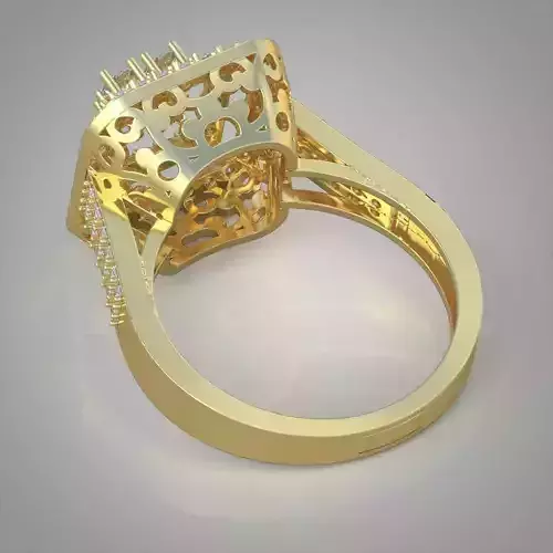 Diamond ring 0521 3D printable model11