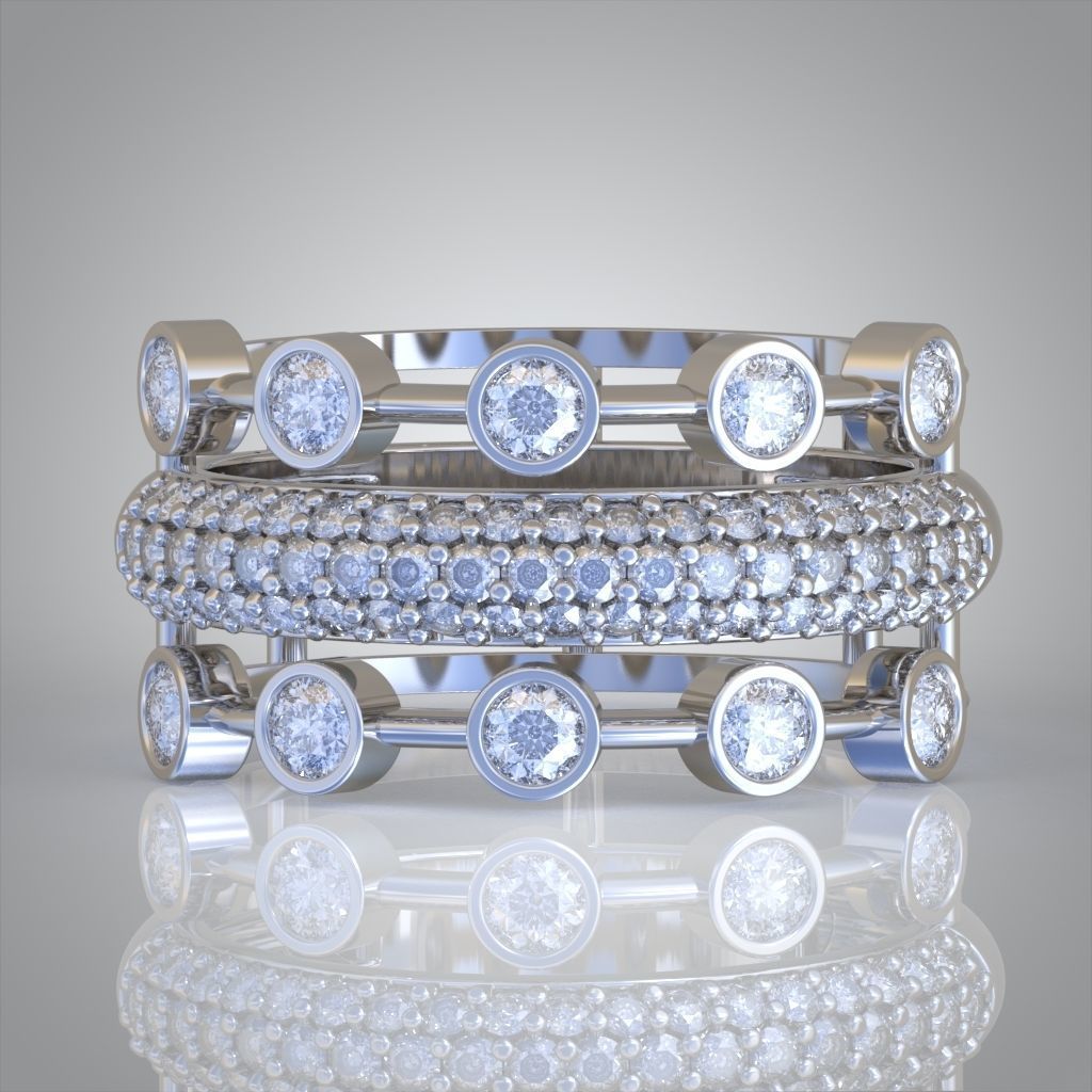 Diamond ring 0522 3D printable model8 3D print model_6