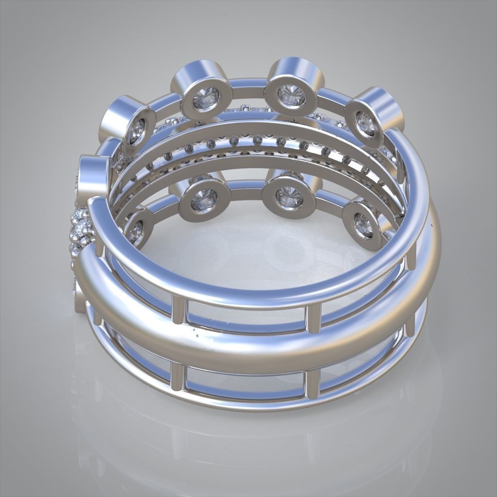 Diamond ring 0522 3D printable model8 3D print model_10