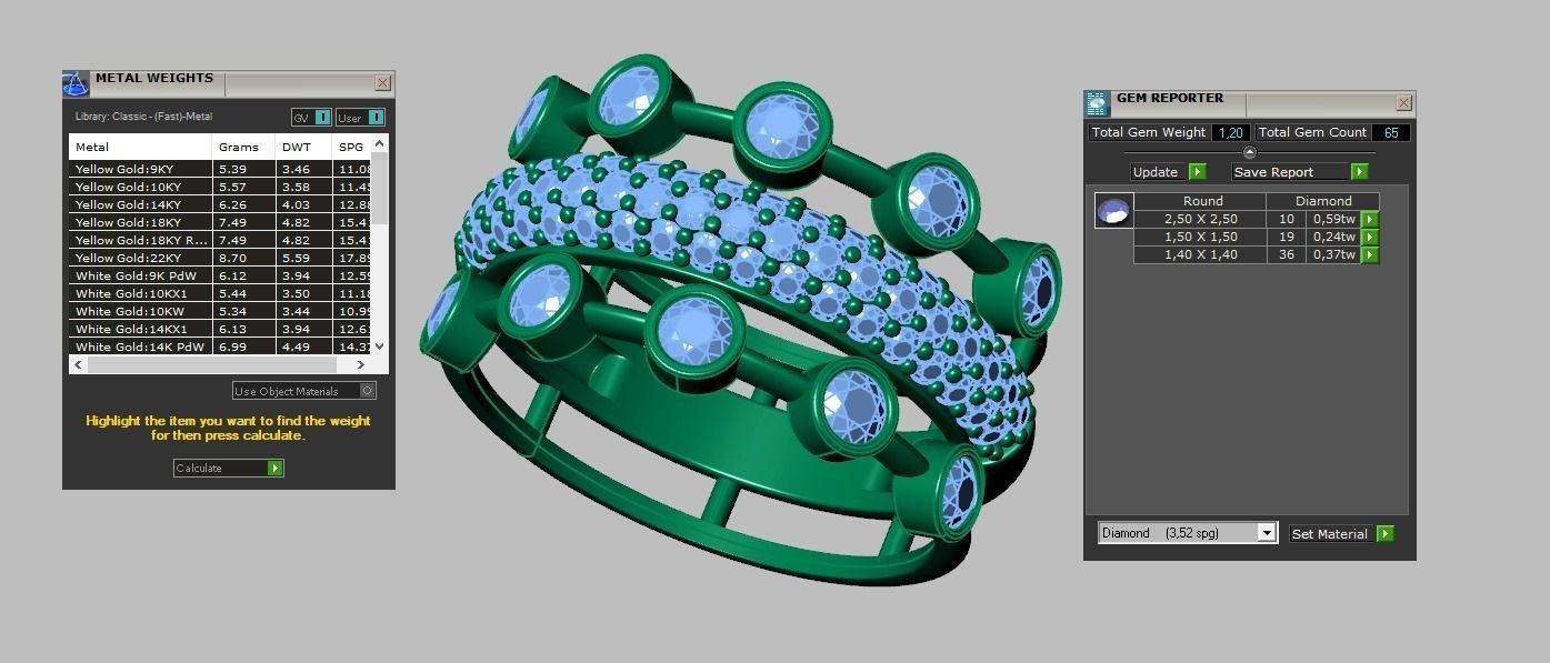 Diamond ring 0522 3D printable model8 3D print model_13