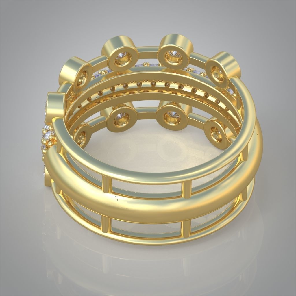 Diamond ring 0522 3D printable model8 3D print model_11