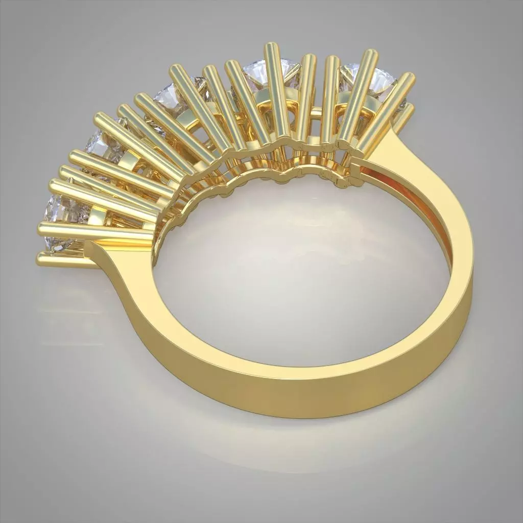 Diamond ring 0525 3D printable model 3D model 3D printable | CGTrader