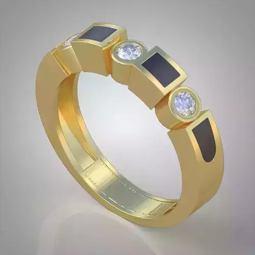 Diamond ring 0527 3D printable model 