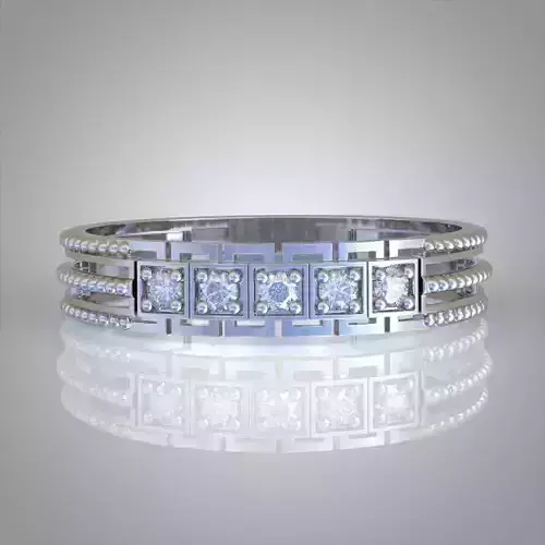 Diamond ring 0531 3D printable model Free 3D print model