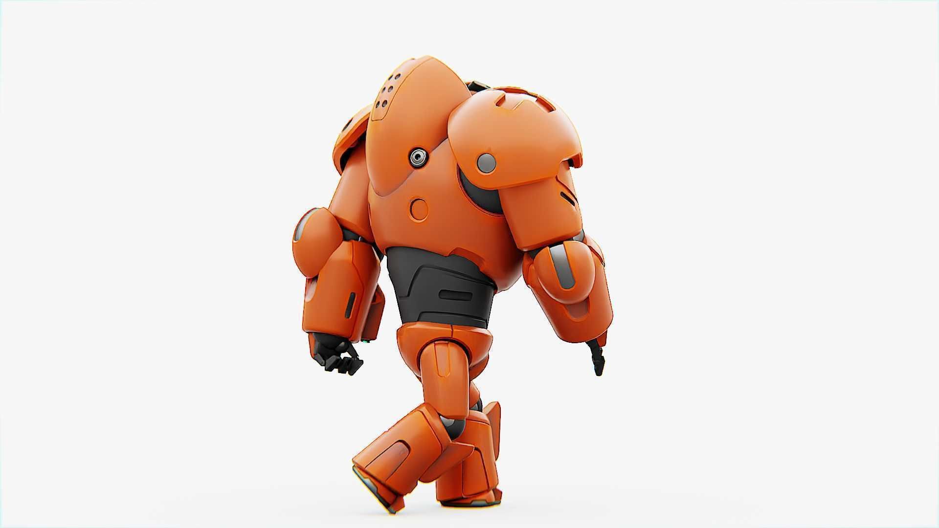COMBAT DROID M-3000  RIGGED 3D model_25