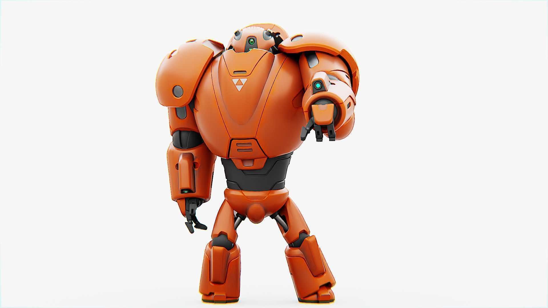COMBAT DROID M-3000  RIGGED 3D model_15
