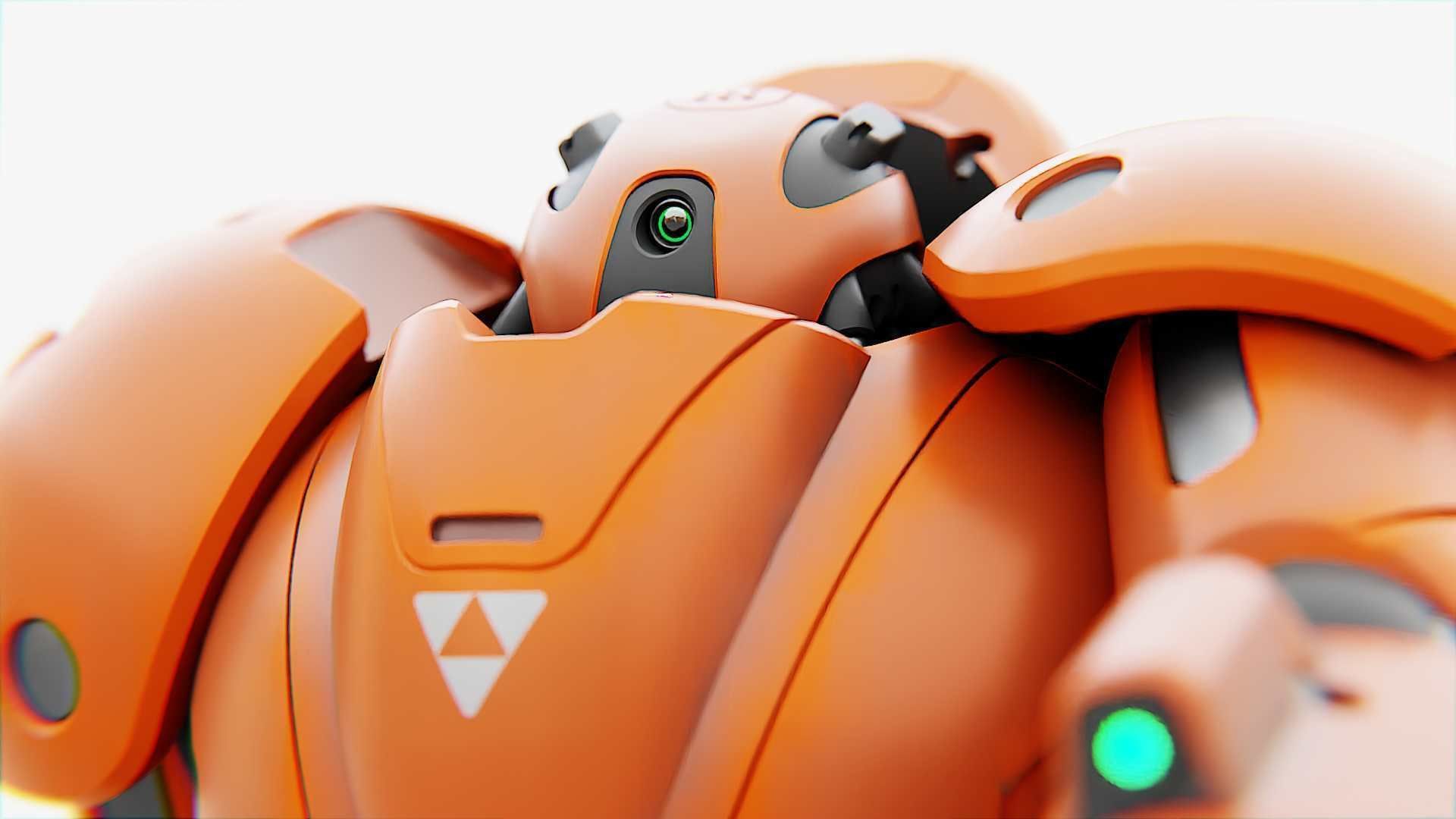 COMBAT DROID M-3000  RIGGED 3D model_21