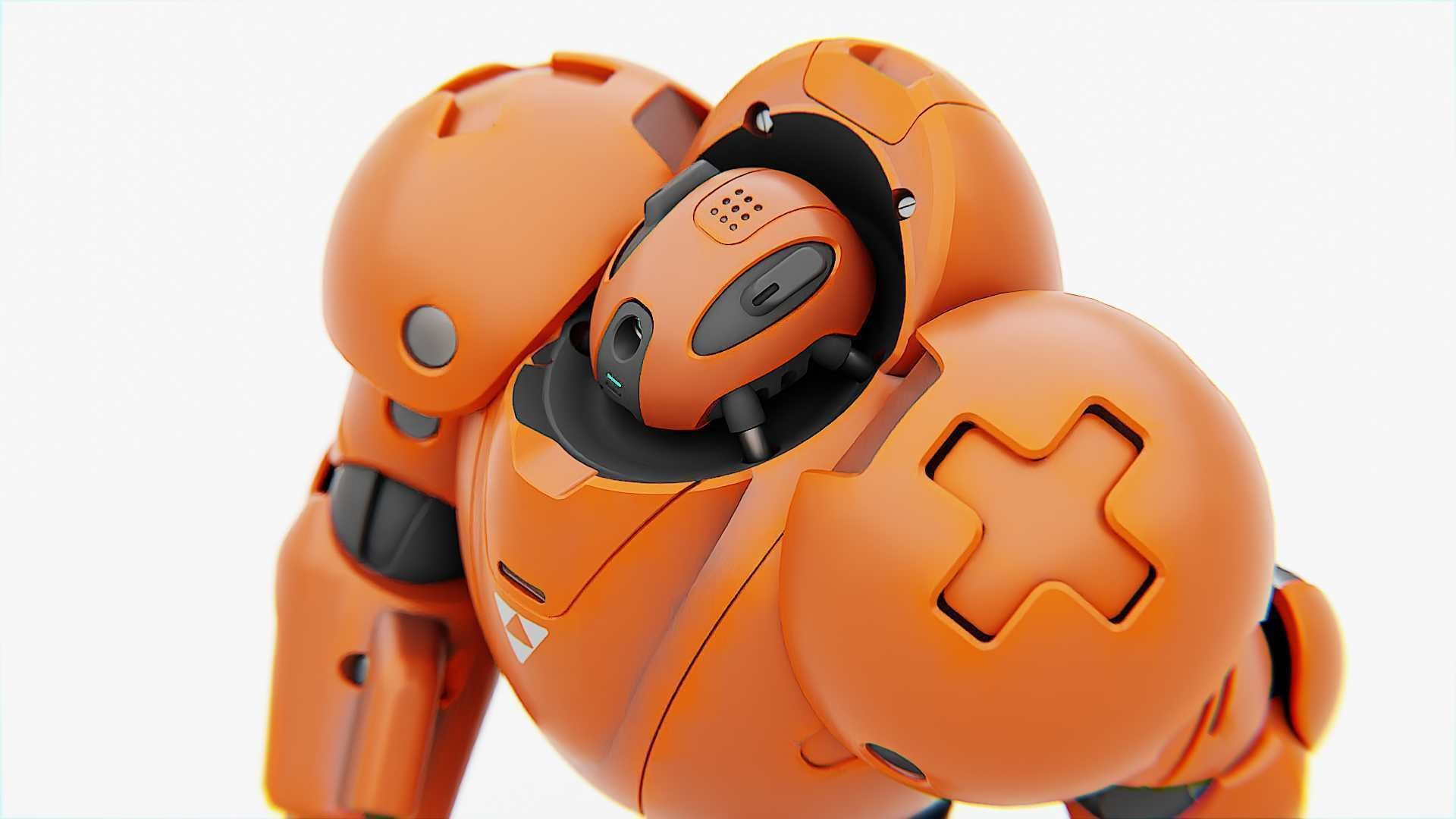 COMBAT DROID M-3000  RIGGED 3D model_27