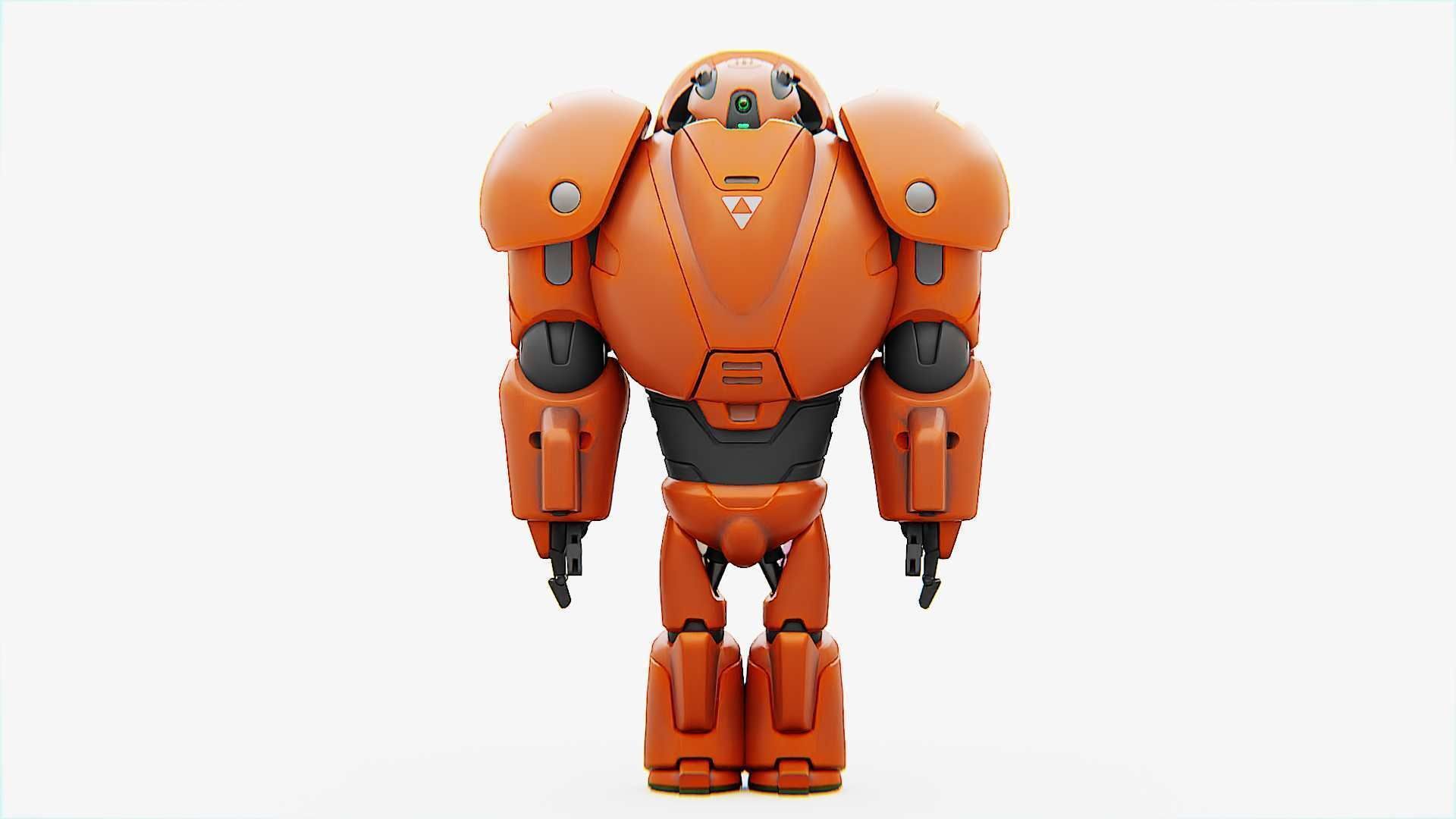 COMBAT DROID M-3000  RIGGED 3D model_28