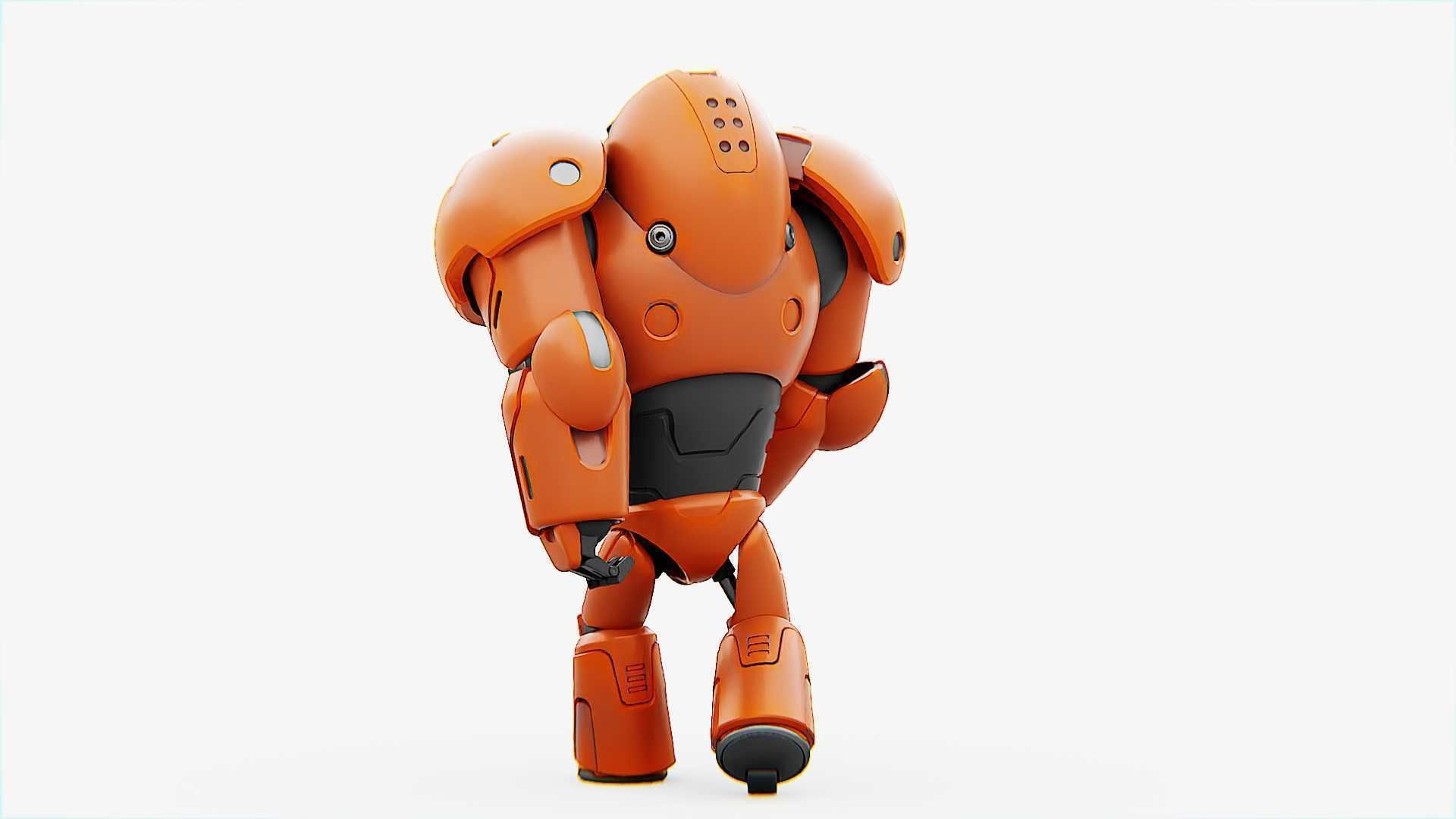 COMBAT DROID M-3000  RIGGED 3D model_24