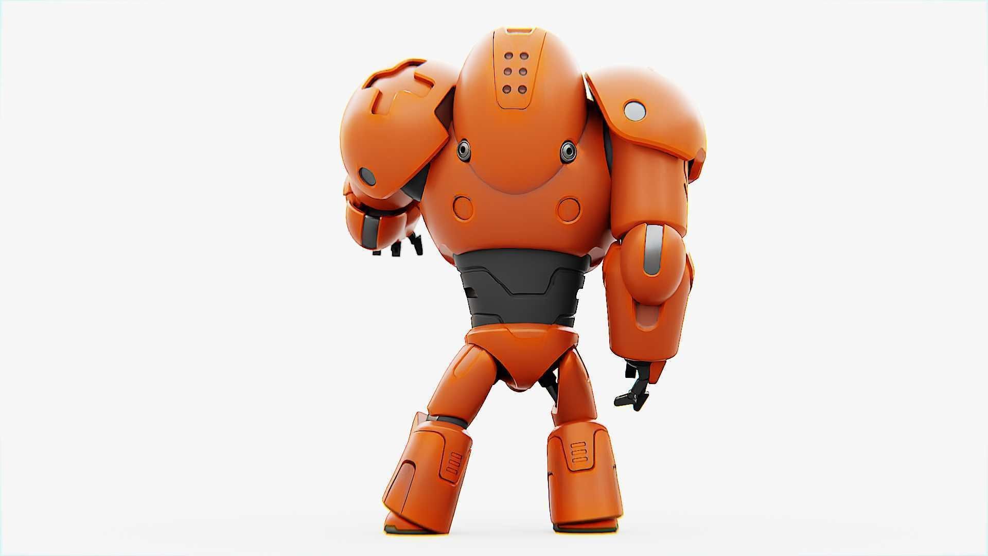 COMBAT DROID M-3000  RIGGED 3D model_18