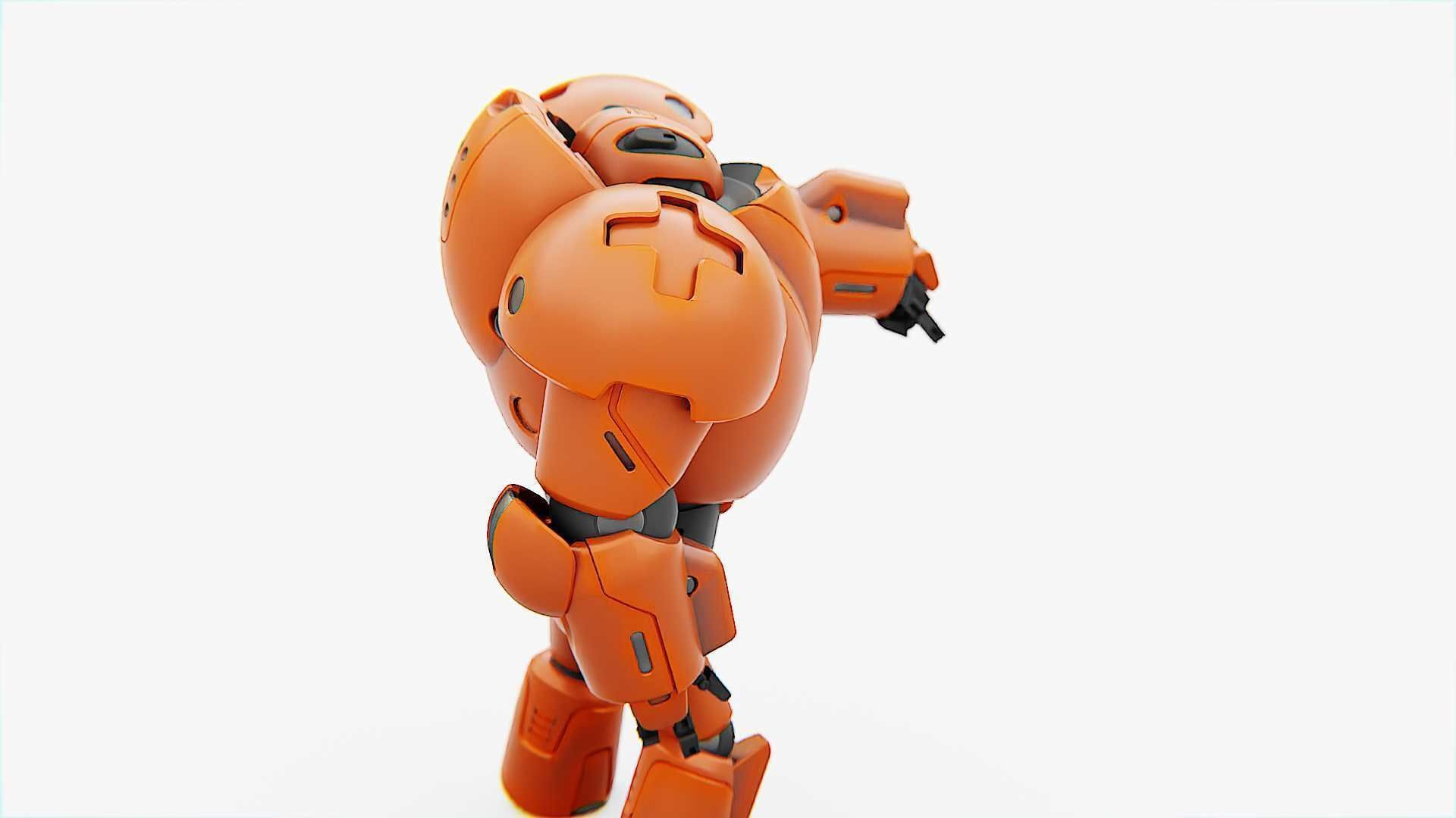 COMBAT DROID M-3000  RIGGED 3D model_11