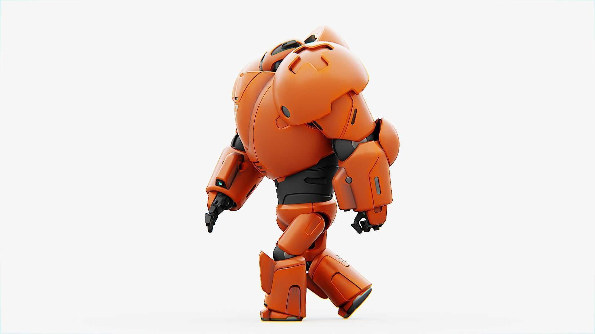 COMBAT DROID M-3000  RIGGED 3D model_23