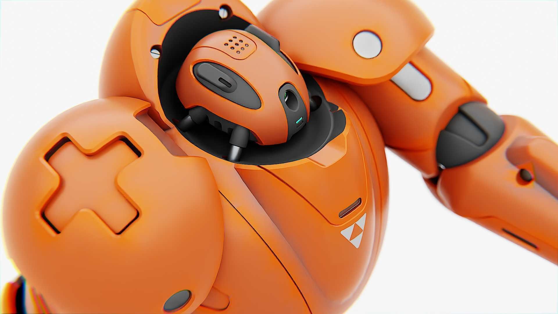 COMBAT DROID M-3000  RIGGED 3D model_20