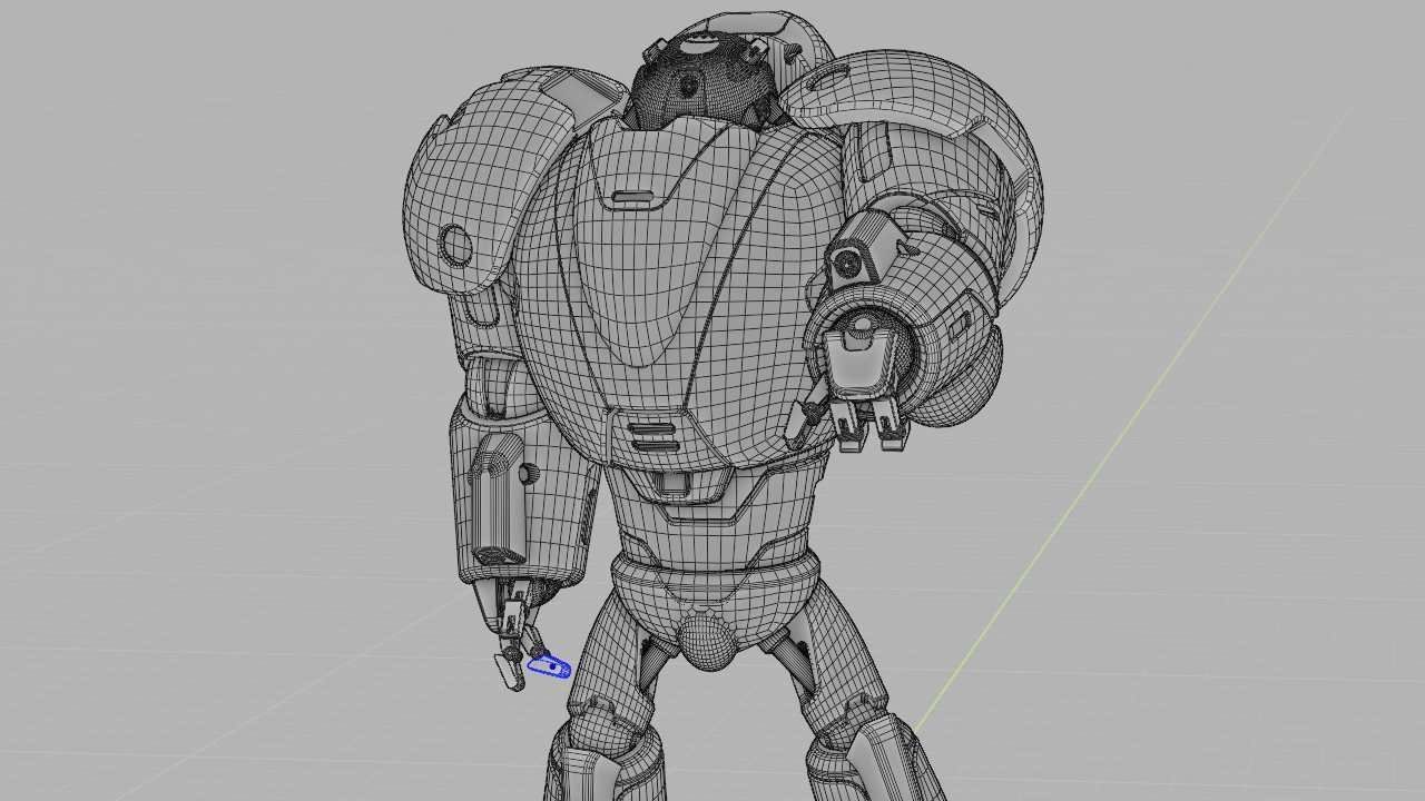COMBAT DROID M-3000  RIGGED 3D model_37