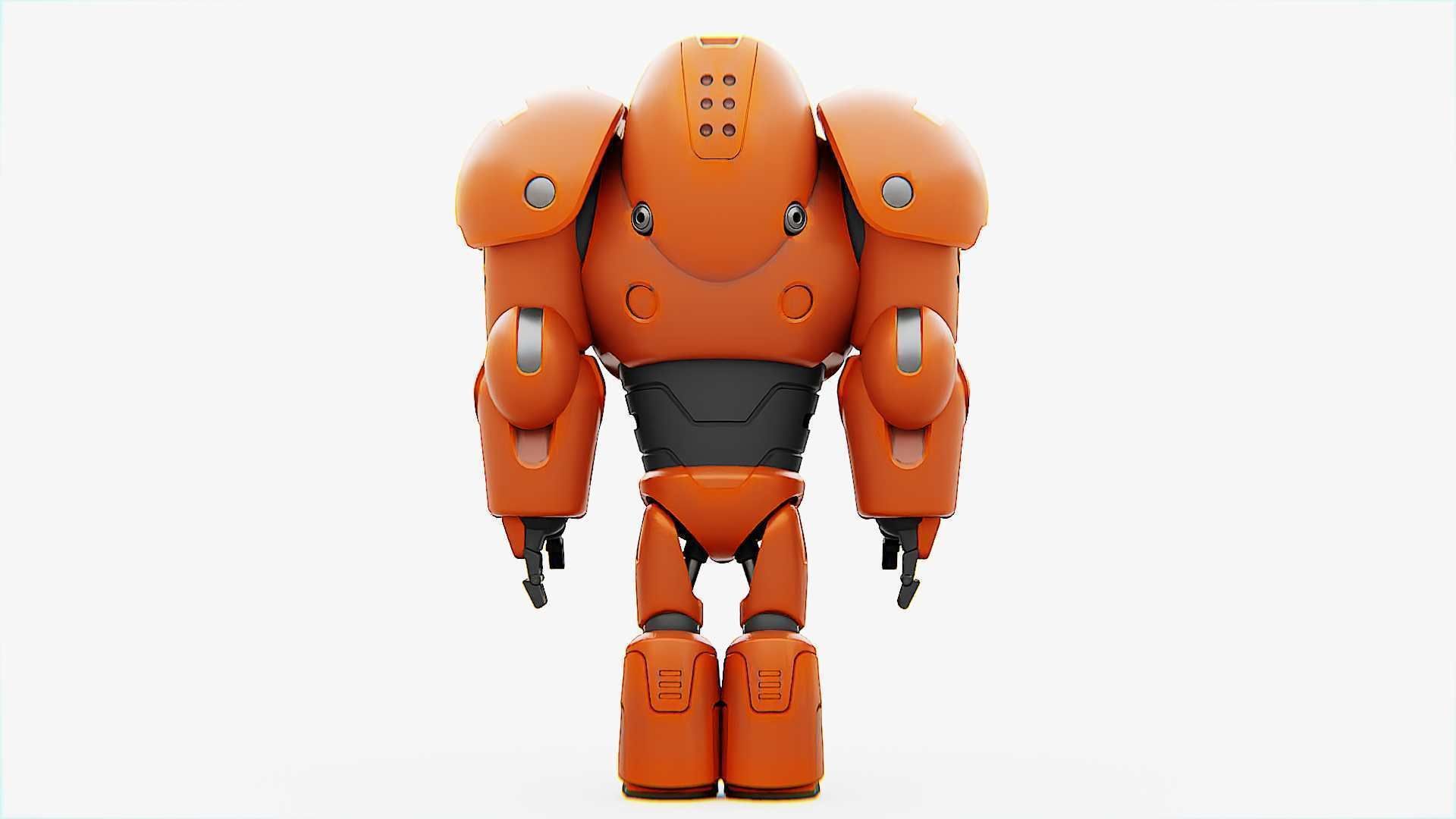 COMBAT DROID M-3000  RIGGED 3D model_29