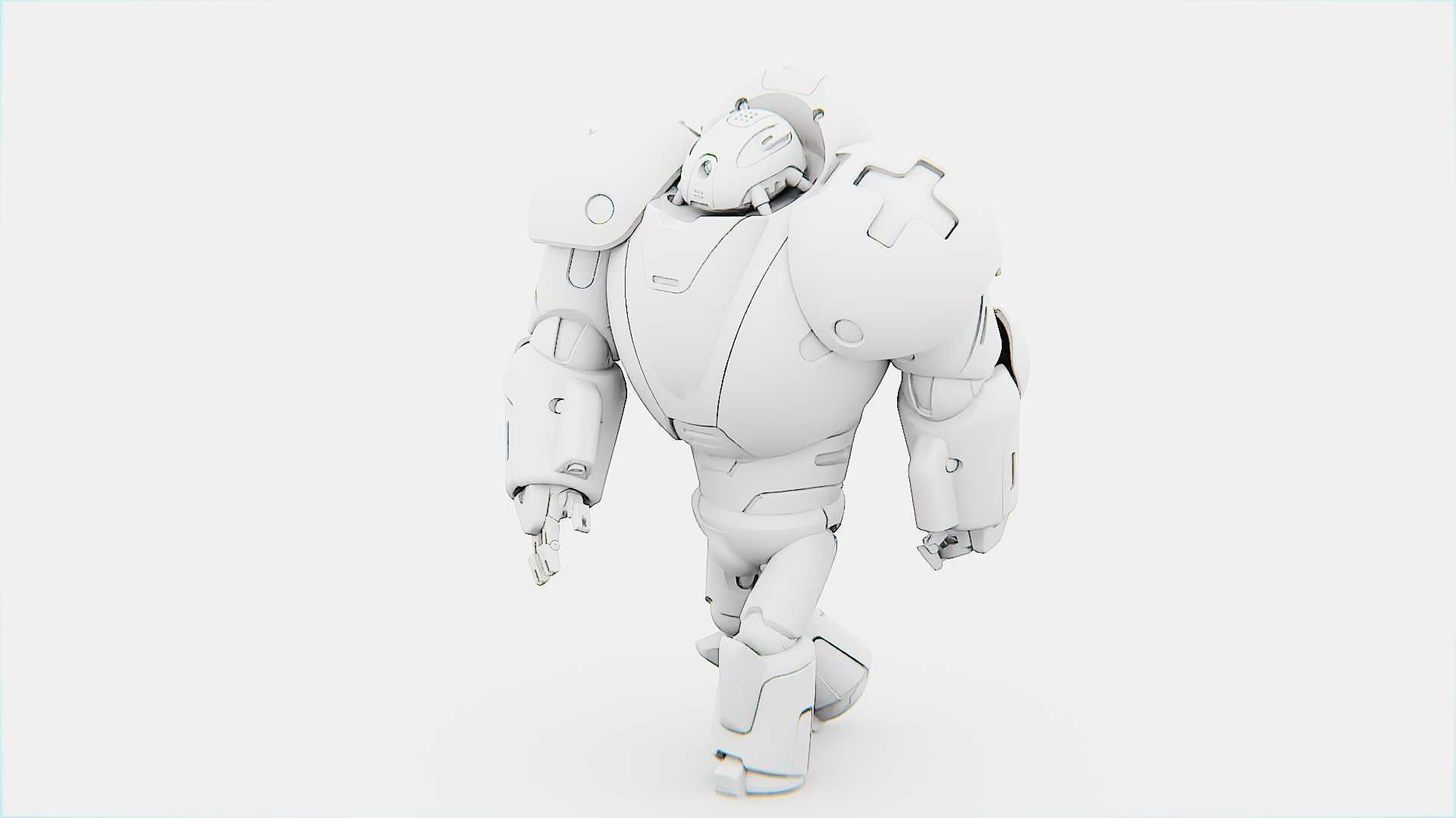 COMBAT DROID M-3000  RIGGED 3D model_34