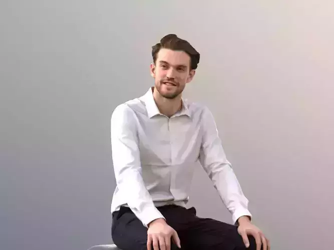 Kenneth 10008 - Sitting Elegant Man