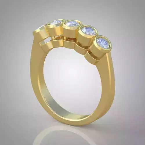 Diamond ring 0535 3D printable model