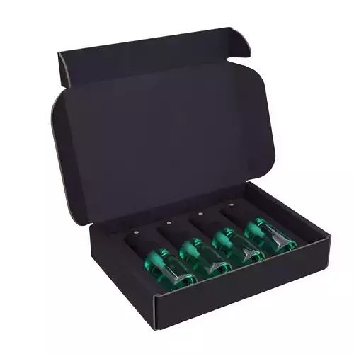 3D Packaging Box with Bottle inside