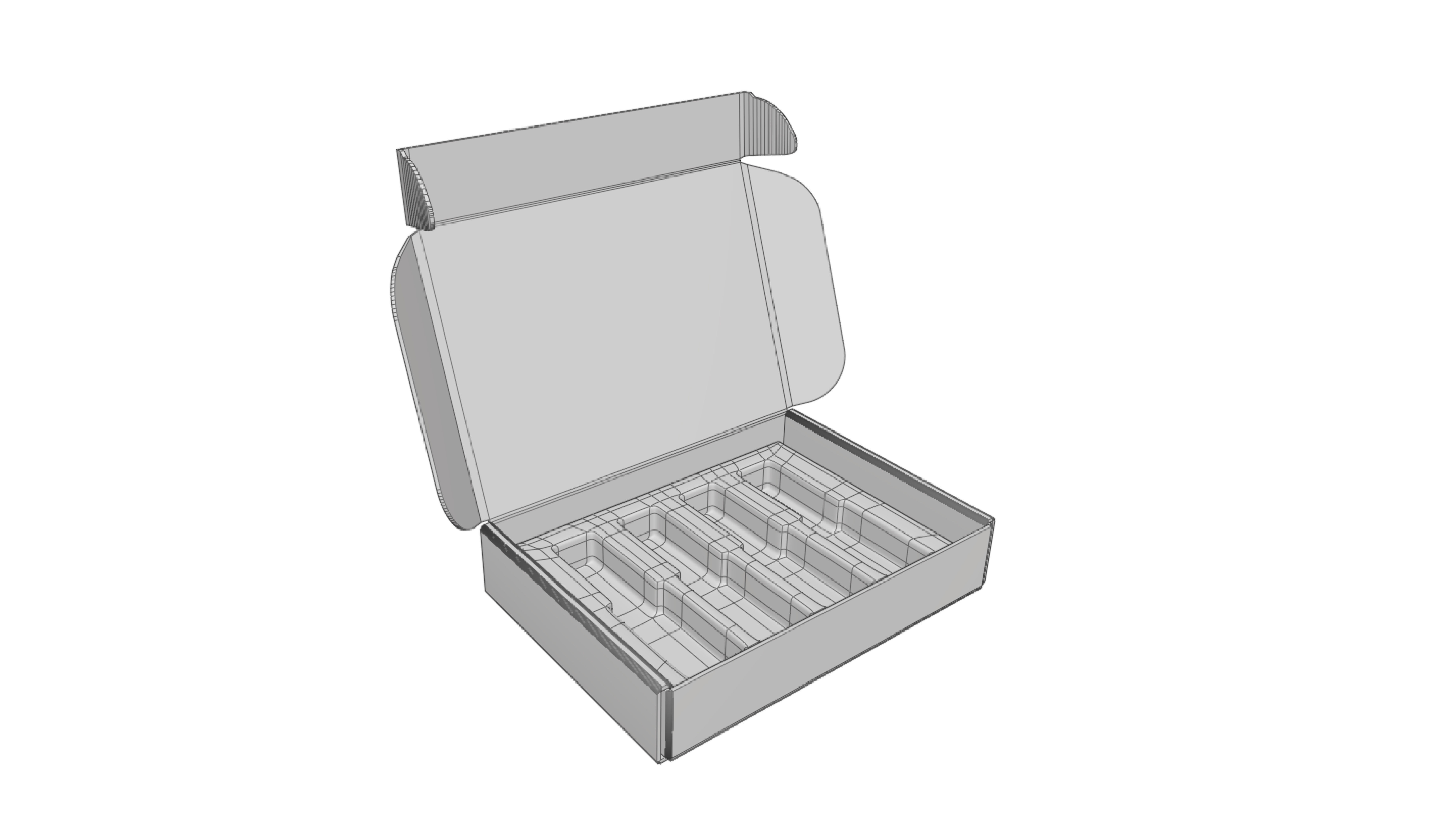 3D Packaging Box with Bottle inside 3D model_5