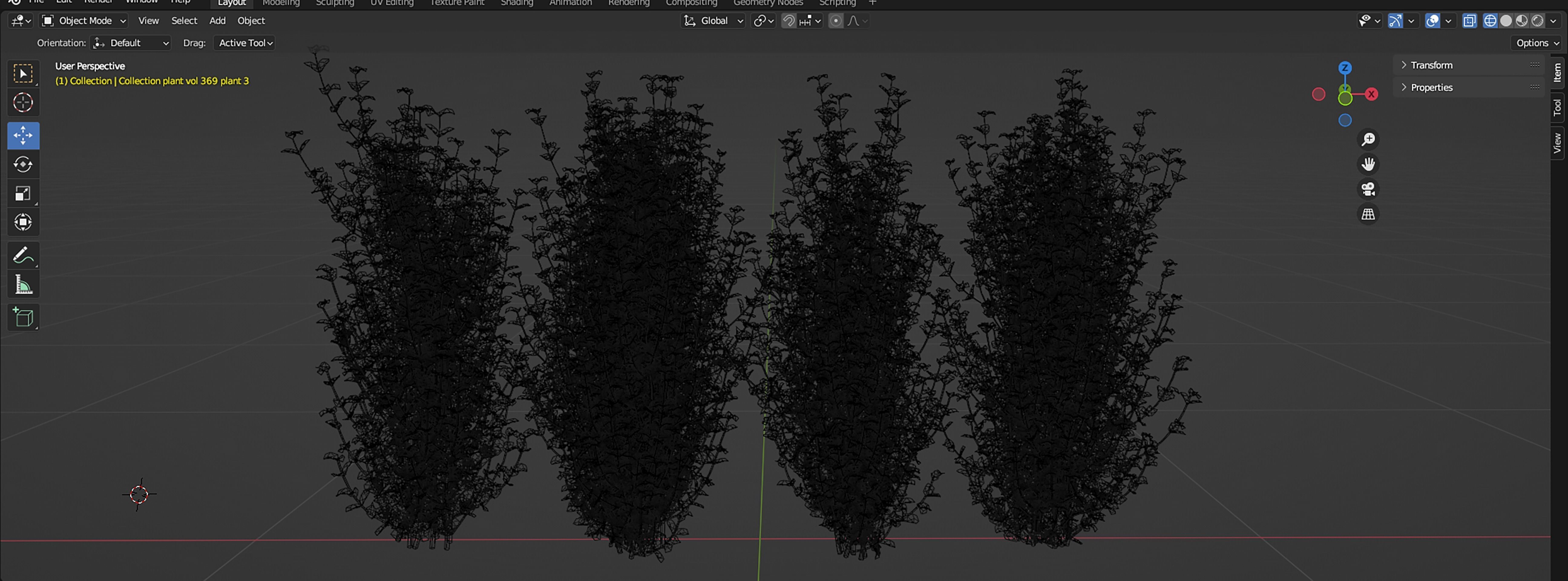 Collection plant vol 369 - blender model  3D model_7