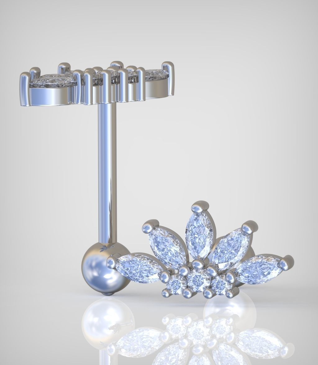 Earring model 0310 3D printable model10 3D print model_11