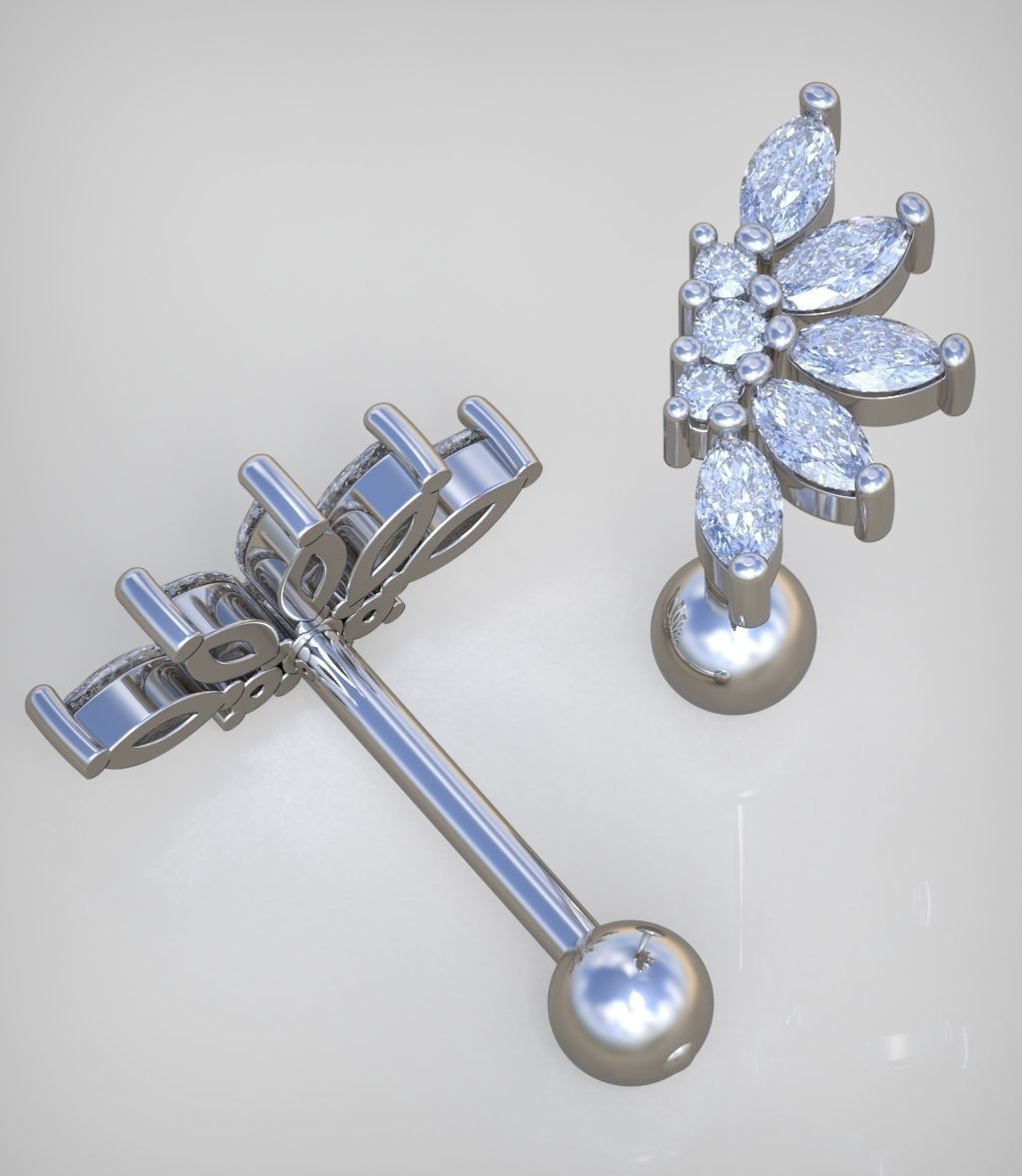 Earring model 0310 3D printable model10 3D print model_10