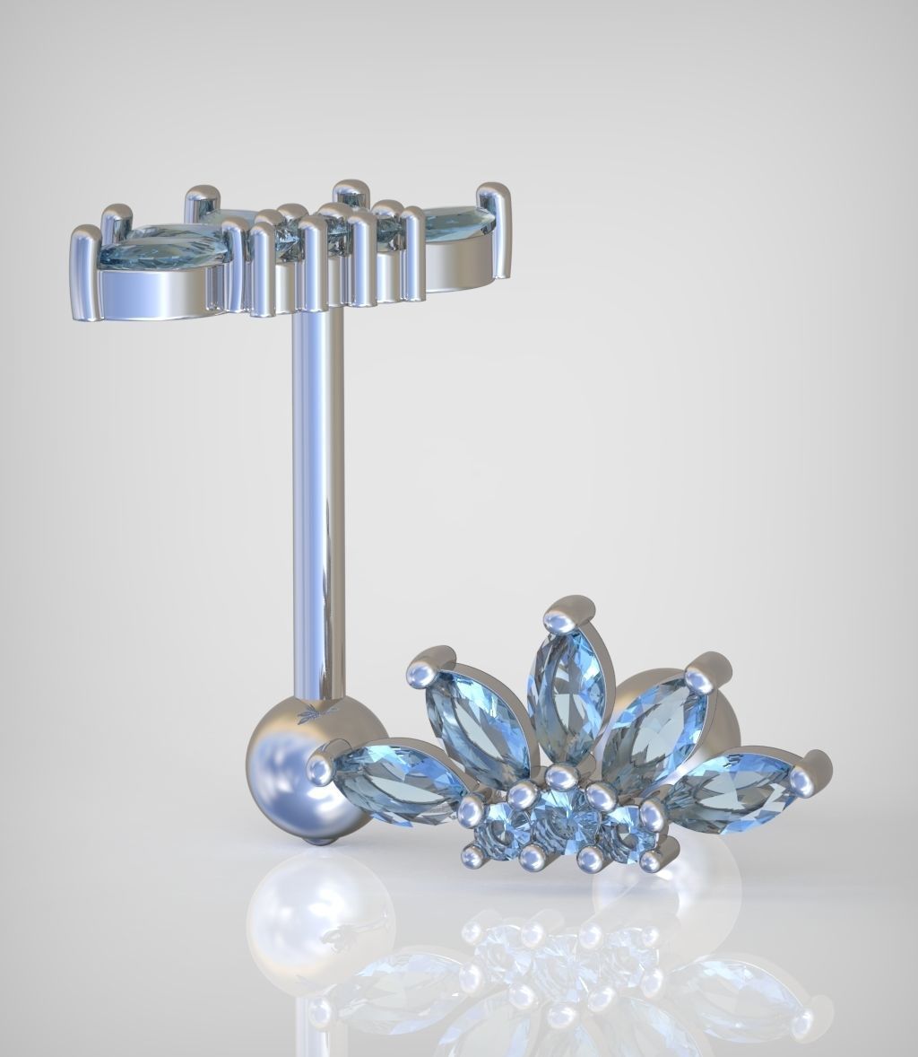 Earring model 0310 3D printable model10 3D print model_5