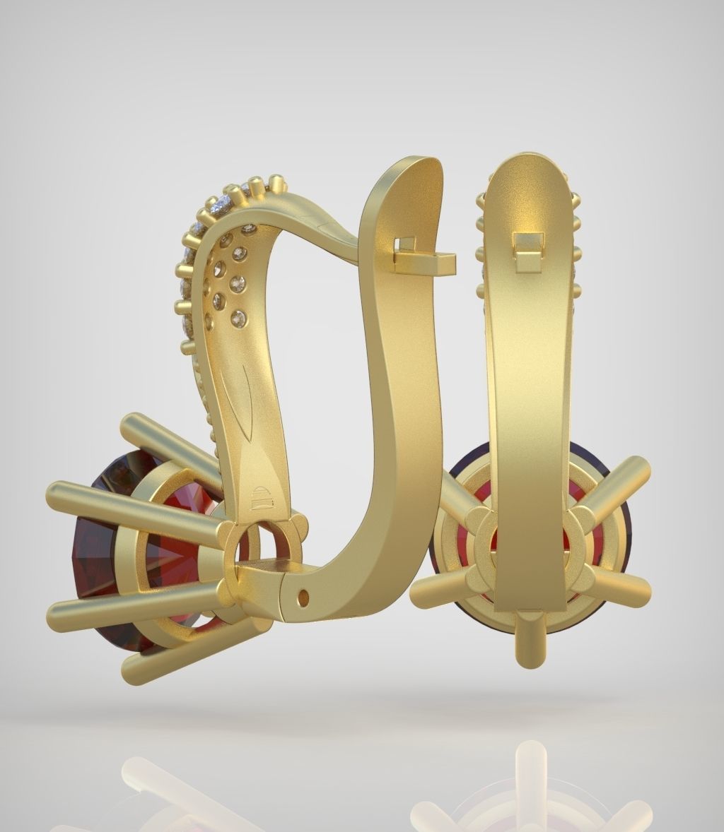 Earring model 0314 3D printable model10 3D print model_7