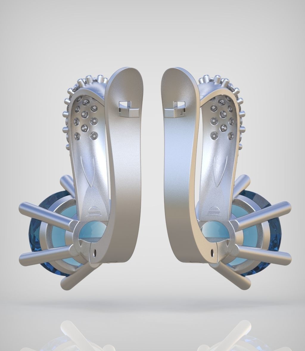 Earring model 0314 3D printable model10 3D print model_9